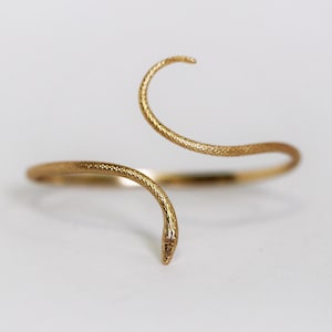 Snake Bracelet, Snake Jewelry, Egyptian Style Accessories, Unique Bridal Cuff, Boho Delicate Snake Wrap Bracelet, Ancient Egypt Jewellery