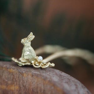 Little Cottontail Bunny Hair Pin Gold Rabbit Leaf Clip Rose gold Leaves Jewelry Leaf Hair Accessory Silver Hair Fork Leaves Hair Prong Stick