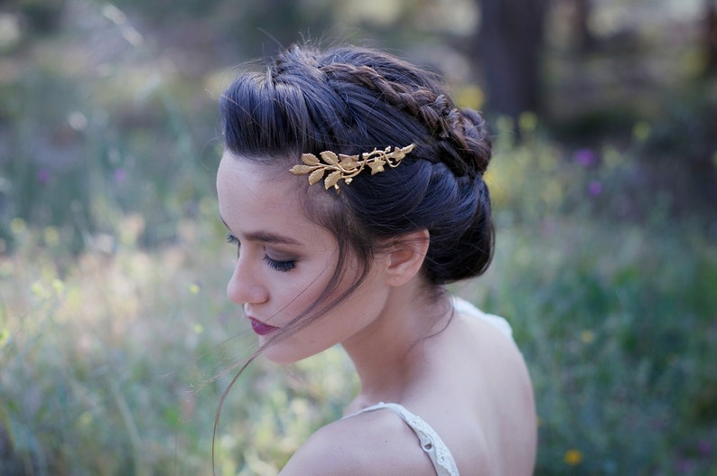 Preorder Cleo Goddess Crown Grecian Headband, Bridal Boho Hair Accessoreis, Wedding Crown, Unique Hair Jewelry, Roman Wreath Headband image 1