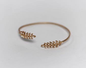 Antique Stems & Pearls Bracelet, Grecian Bridal Jewelry