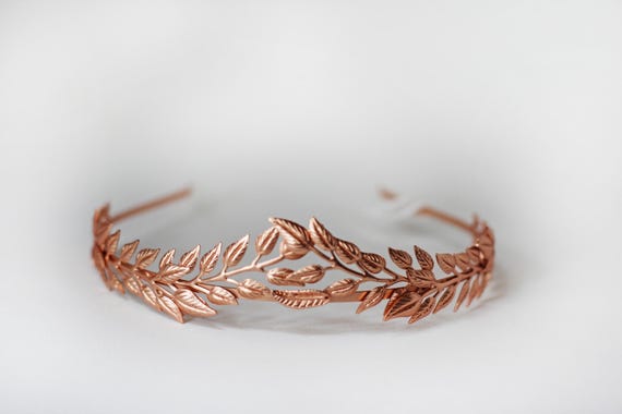 Couronne De Feuilles Romaines Dorée – Diadème Grec Déesse, Mariage, Cosplay, Coiffure Élégante Femme & Fille