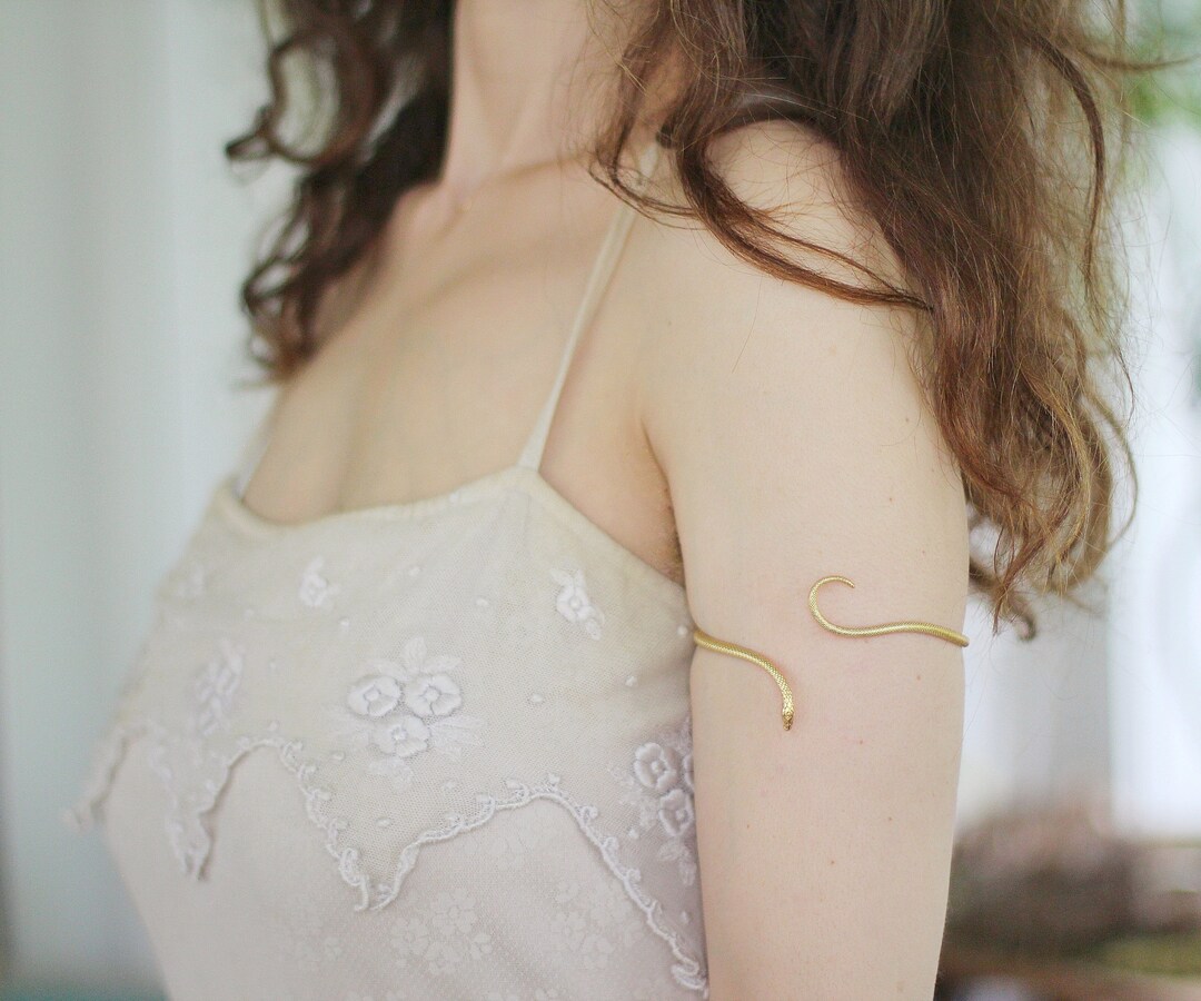 Gold Snake Arm Band Ancient Egyptian Cleopatra Ancient Egypt