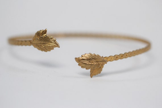 Gold leaf arm cuff best sale
