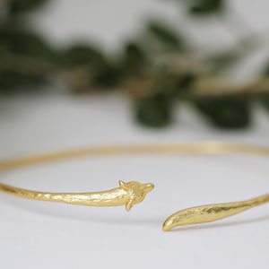 Fox Armband Whimsical Bracelet Dainty Forest Creature Arm Cuff Woodland Bridal Jewelry Boho Elven Witch Jewelry Accessories