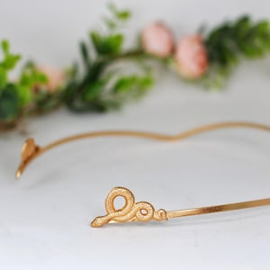Vorbestellung * Schlange Göttin Krone Schlange griechischen römischen alten Ägypten ägyptischen Mythos Elfen Braut Haarschmuck Hochzeit Gold Stirnband Tiara