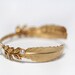 Reviewed by Inactive reviewed Magical Feather Bracelet, Wire Wrapped, Metalwork, Bridal Jewellery, Wedding Bracelet, Gold Feather, Gift For Girlfriend, Indian Style