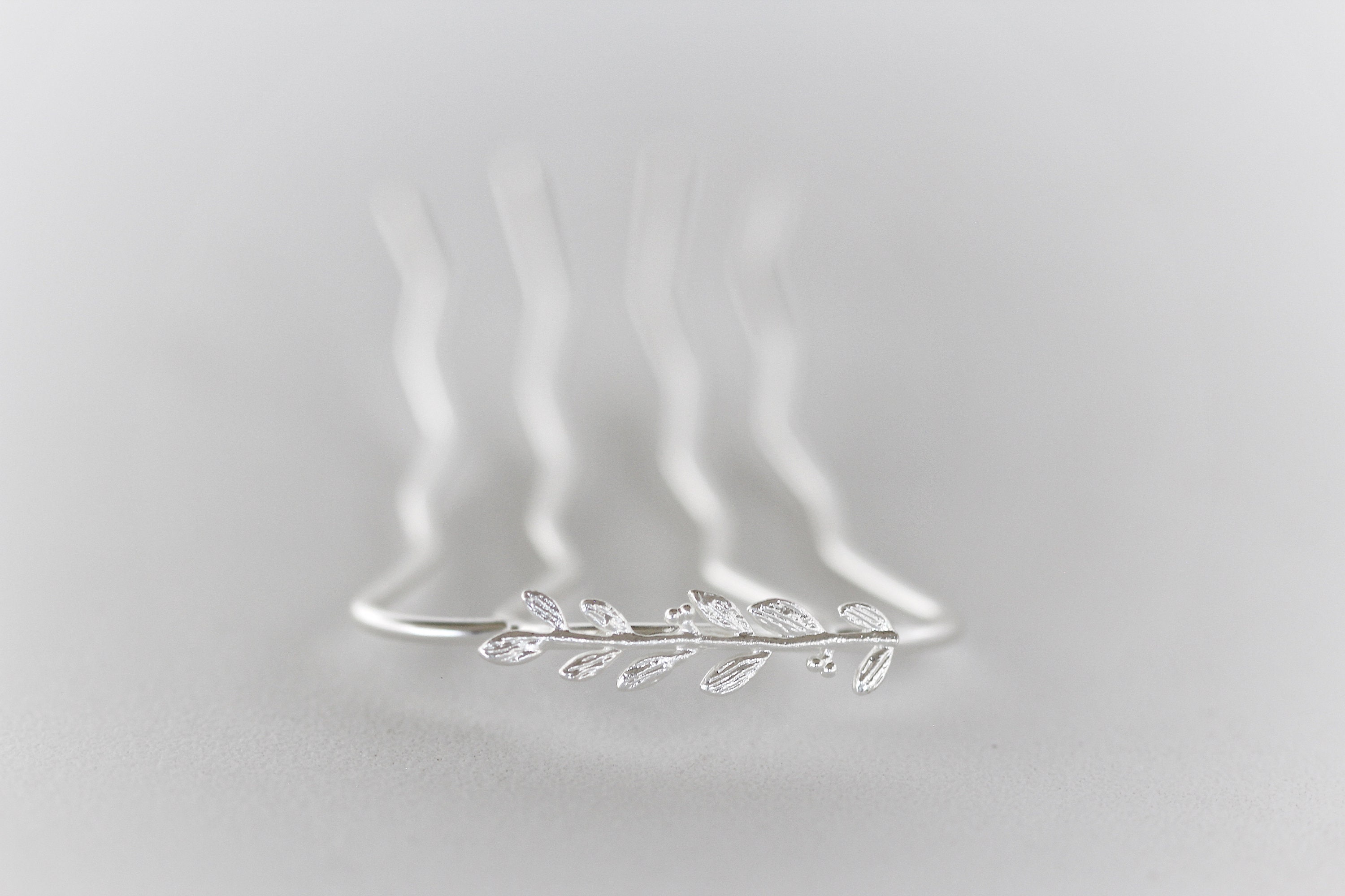 Preorder Small Twig Branch Hair Prong Gold Leaf Rose Silver Leaves Jewelry Leaves Accessory Boho Nature Inspired Fork Silver Hair Pin