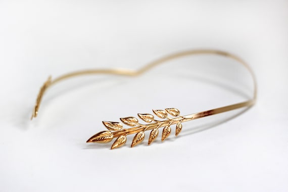 Olive Leaf Greek Goddess Headband, Leaves Headband, Bridal  display picture 3