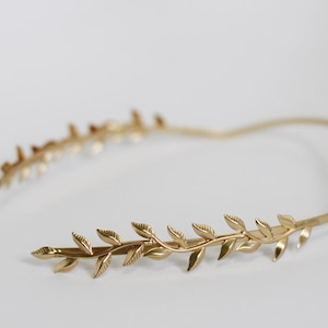Twig Goddess Crown, Bridal Leaf Headpiece, Roman Wedding Tiara image 1