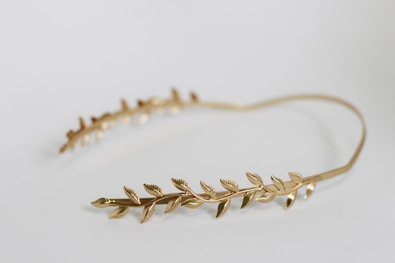 Twigs Goddess Headband, Greek Goddess Headpiece, Bridal Hair Accessories, Wedding Tiara, Roman Crown, Ancient Leaf Headband