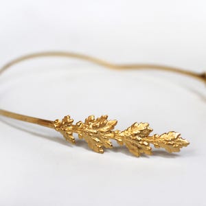 Preorder * Oak Leaves Goddess Crown, Greek Goddess Headband, Bridal Hair Accessories, Fairy Crown, Hand Made, Gold Leaf Leaves Wreath