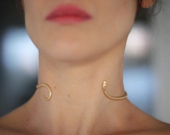 Snake Choker, Ancient Egyptian Jewelry, Cleopatra Goddess Cuff Jewelry