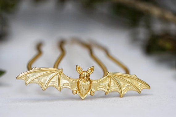 Bat Hair Prong Silver Wings Hair Accessories Hair Clip Rose 