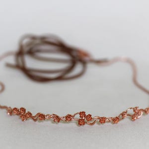 Cherry Blossoms Durable Hair Chain Silver Wedding Tiara Gold Leaves Sakura Fairy Crown Rustic Woodland Forehead Band Bridal Hair Accessories