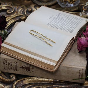 Small Plain Hair Prong Simple French Hair Pin Bun Updo Fork Stick Fork Hand Made, Bridal Hair Pin, Wedding Hair Clip