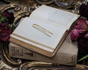 Small Plain Hair Prong Simple French Hair Pin Bun Updo Fork Stick Fork Hand Made, Bridal Hair Pin, Wedding Hair Clip