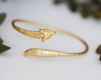 Preorder * Fox Bracelet Whimsical Dainty Forest Creature Animal Woodland Bridal Jewelry Boho Gold Silver Elven Witch Jewellery Accessories