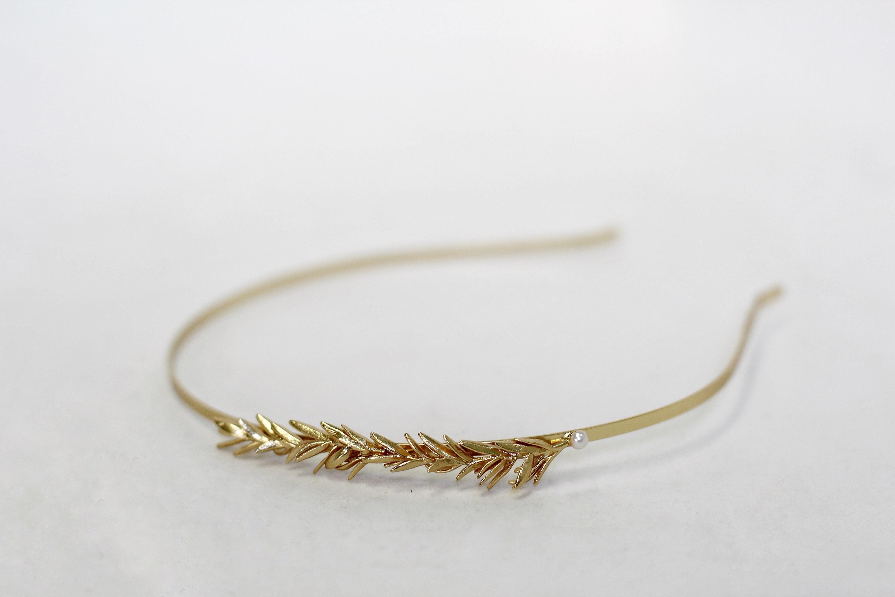 Rosemary Headband Grecian Leaf Boho Bride Headband Bridal 