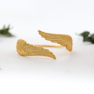Medium Angel Wings Bracelet, Wrap Bracelet, Gold Wings Bracelet, Angel Wings Jewellery, Angel Gold, Fairy Elven Heaven Accessories