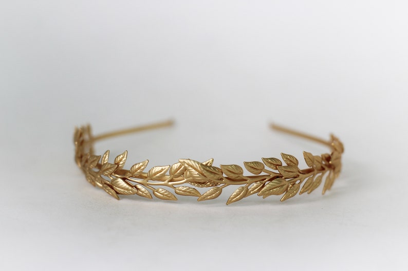 Laurel Olive Leaves Crown Gold Greek Rome Leaf Headband | Etsy
