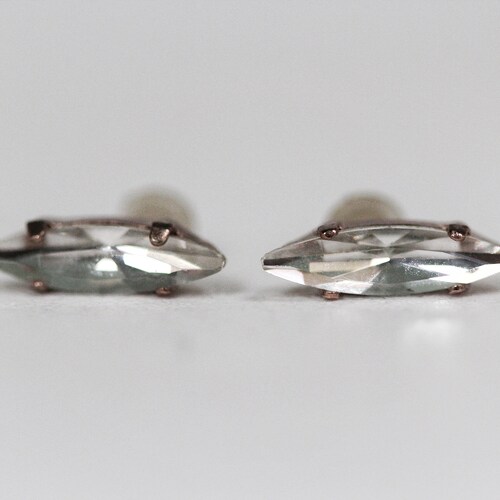 Sparky Crystal Earrings Bridal Stud Earrings Embedded - Etsy