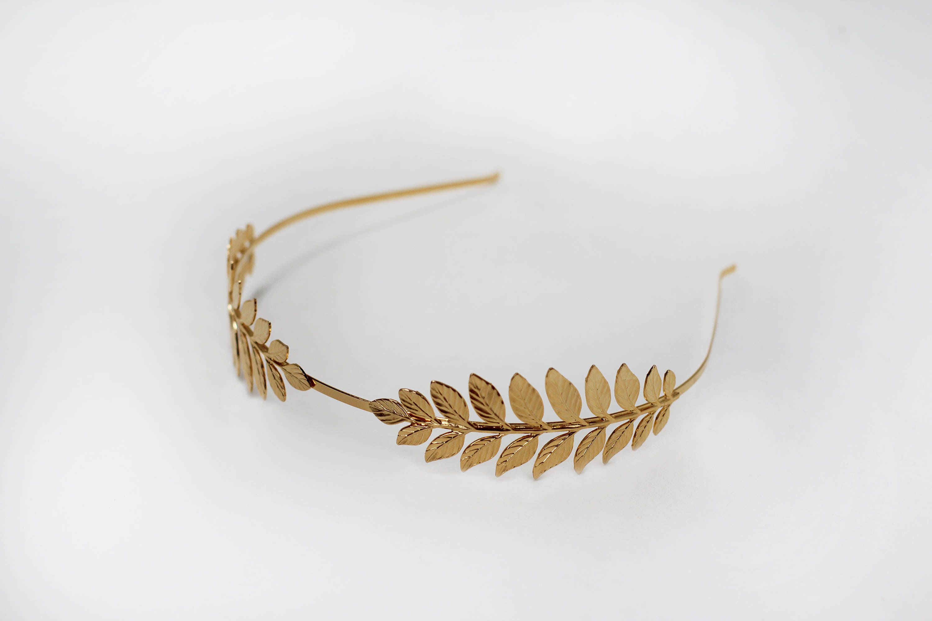 Athena Double Leaves Headband Goddess Laurel Wreath Greek | Etsy