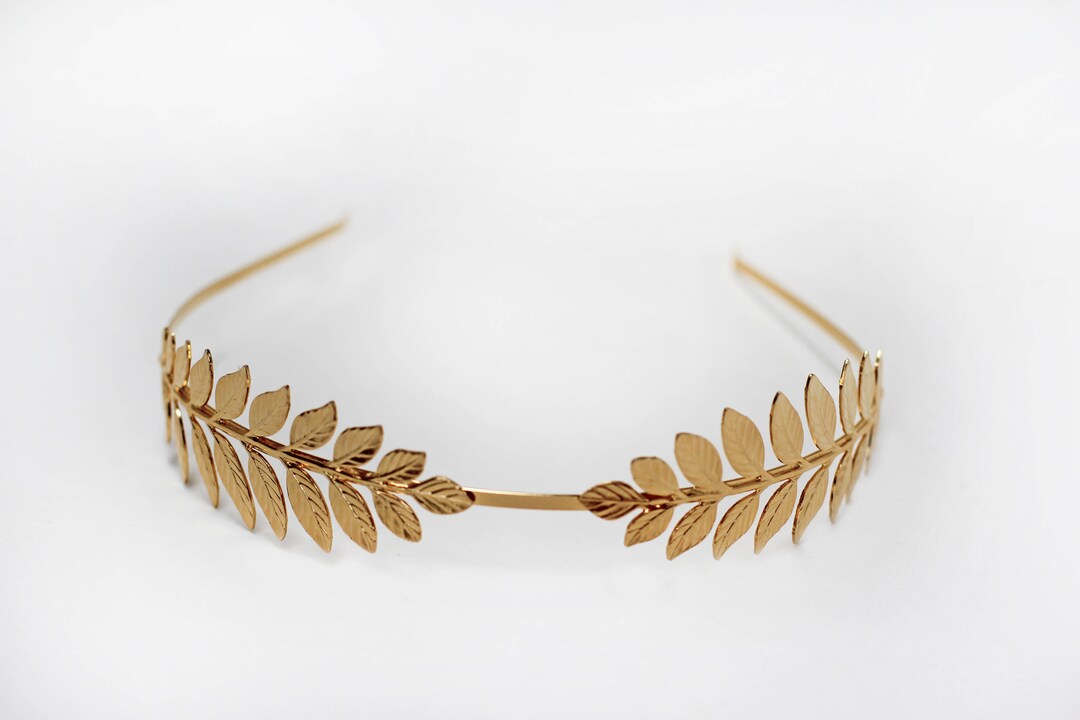 Preorder Athena Double Leaves Headband, Goddess Laurel Wreath, Greek ...