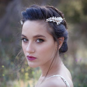 Alexandra Goddess Crown, Pearls Greek Headband, Embedded Pearl Wreath Bridal Tiara, Bridal Hair Accessories, Wedding Hair