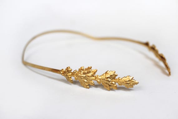 Oak Leaves Goddess Crown, Greek Goddess Headband, Bridal  display picture 1