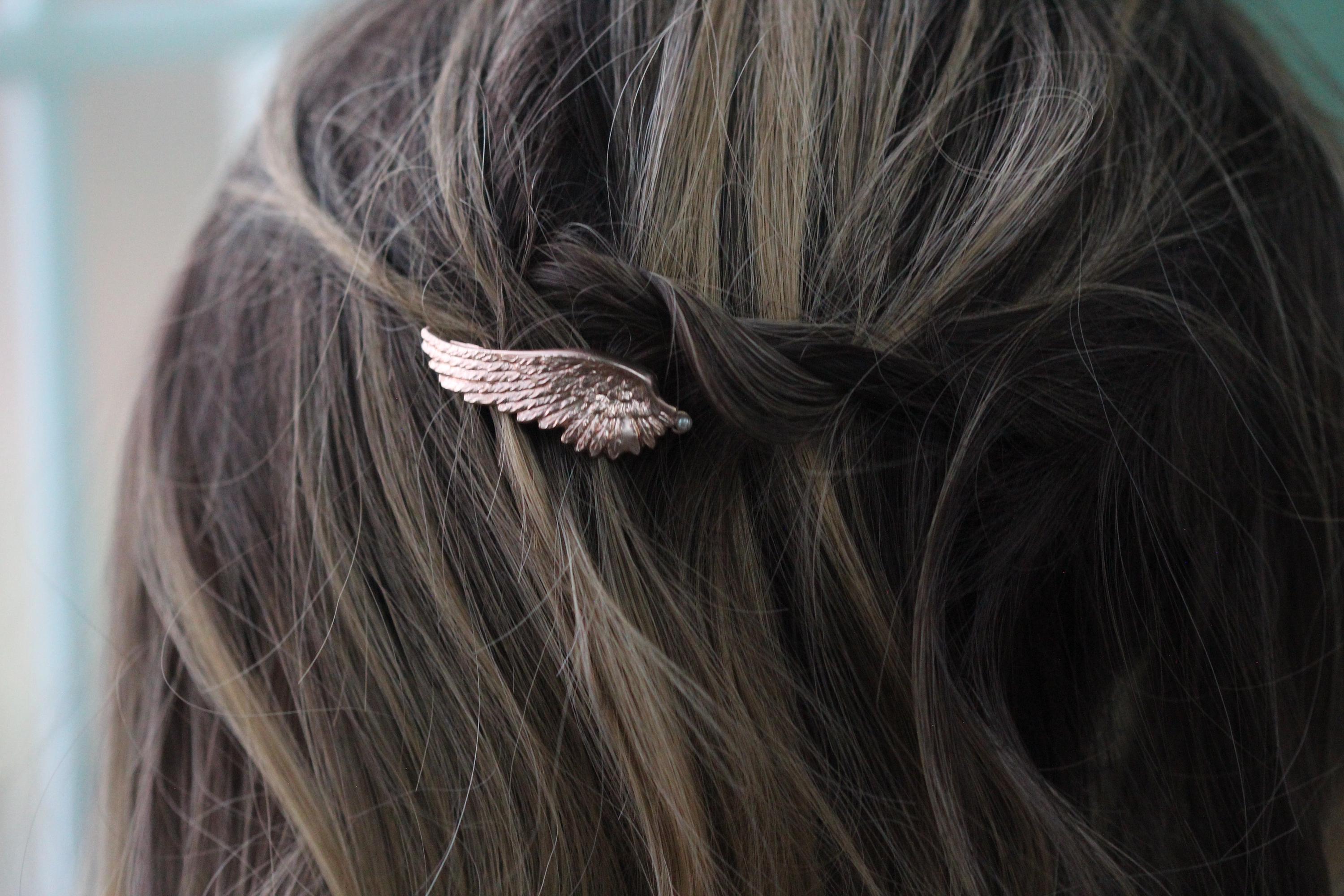 ヘアアクセサリー angelic pretty Magical Angel Barrette Preorder* Angel Wing Pearl Barrette Wings Hair Clip Gold