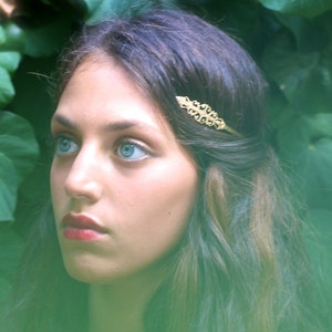 Marquise Goddess Crown Princess Back Headband Grecian Bridal Wreath, Golden Tiara Royal Crown, Delicate Halo, Hand Made, For Her