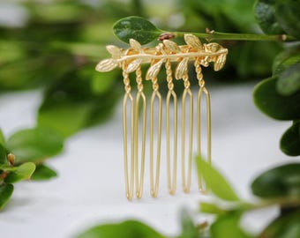 Single Twig Hair Comb, Rustic Woodland Wedding Accessory