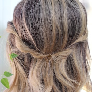 Better Together Set gewone godin kroon basis haarspeld Griekse krans Griekse opgestoken kroon bruids hoofddeksel bruiloft haaraccessoires afbeelding 6