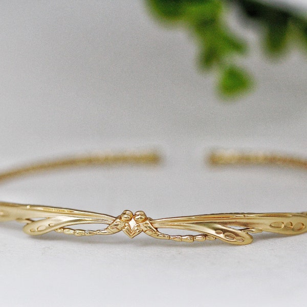 Dragonfly Arm Band Dainty Gold Arm Bracelet Bridal Arm Cuff Wedding Arm Bracelet Rose Gold Boho Grecian Arm Cuff Bohemian Bracelet