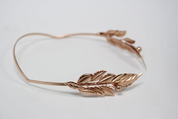 ADULT ROMAN GREEK GODDESS ATHENA GOLD LAUREL LEAF CUFF COSTUME BRACELET ARMBAND