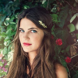 Preorder * Rose Leaves Greek Goddess Crown Greek headban Roman crown, Bridal Hair Accessory Floral Wreath Flower Tiara Rear Back Headband