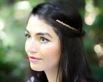 Dainty Twig Branches Goddess Crown Laurel Wreath Headband Bridal Hair Accessories Grecian Crown Gold Leaf Wreath Laurel Wreath Roman Halo