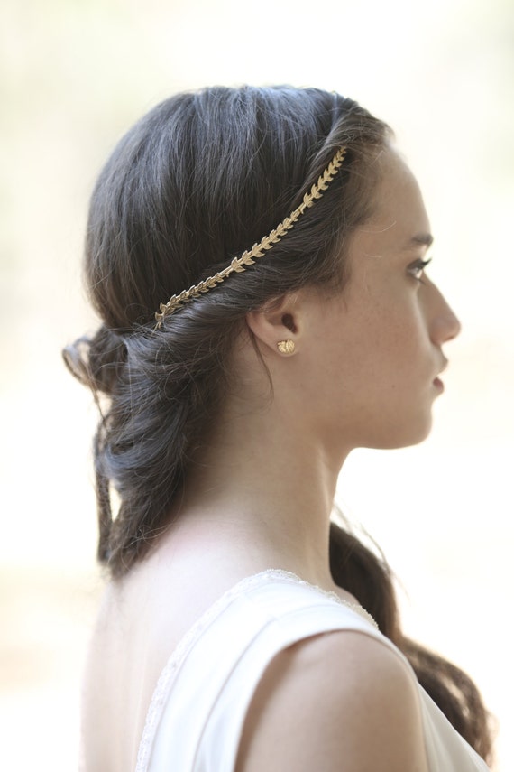 Spiky Triple Twigs Goddess Headband Greek Goddess Headpiece Bridal Hair Accessories Wedding Tiara Roman Crown Ancient Leaf Headband