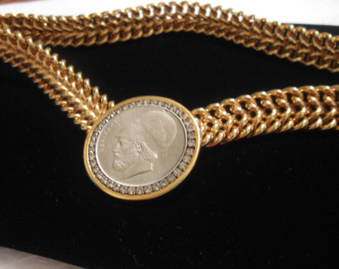 Bracelet | Gold Coin Link | RUSH by Denis & Charles