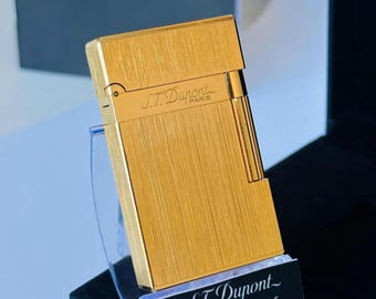 ST DUPONT デュポン 都彭 刻印 レッド × ゴールド 火花確認済
