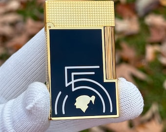 St Dupont Lighter Ligne II Gold and Black Man Gift Quality 1:1