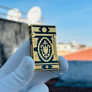 St Dupont Lighter Gold And Black High Quality 1:1 For Man Gift Limited