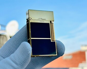 St Dupont Lighter For Man Gift Black and Gold High Quality 1:1 Limited