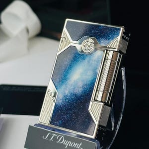 S.T.Dupont French Dupont Ligne2 Walking in Space Limited Edition Blue Galaxy Lighter C16768 1:1 High quality