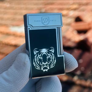 St Dupont Lighter Gold and Silver Tiger Man Gift High Quality 1:1 Limited