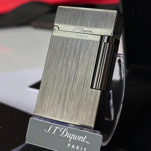 St Dupont Lighter Matte Black 12533 Ligne 2  1:1 high quality Replica Birthday gift for men Collection Box and Documents