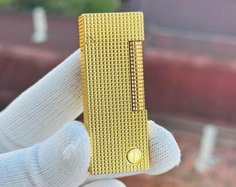 Dunhill Lighter Gold Plated Rollagas Lighter Limited Collection Man Gift 1:1 High quality