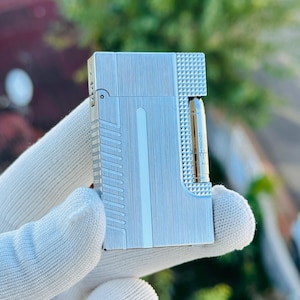 St Dupont Lighter Silver Ligne 2 Paris High quality 1:1 Replica Kutulu Ve Sertifikalı Luxury Man Gift Collection Lighter