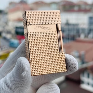 St Dupont Lighter Classic Rose Gold High Quality 1:1 Limited Man Gift