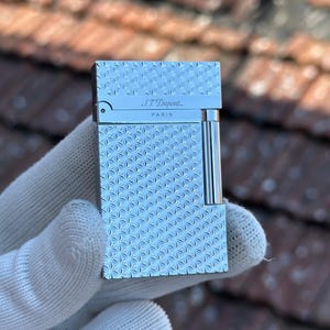 St Dupont Lighter Silver Plated 11863 Ligne 2  1:1 high quality Replica Birthday gift for men Collection Box and Documents